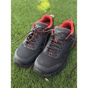 Reebok Work Beamer RB1061 Composite Toe Shoes Men's 11.5 Wide Black Red